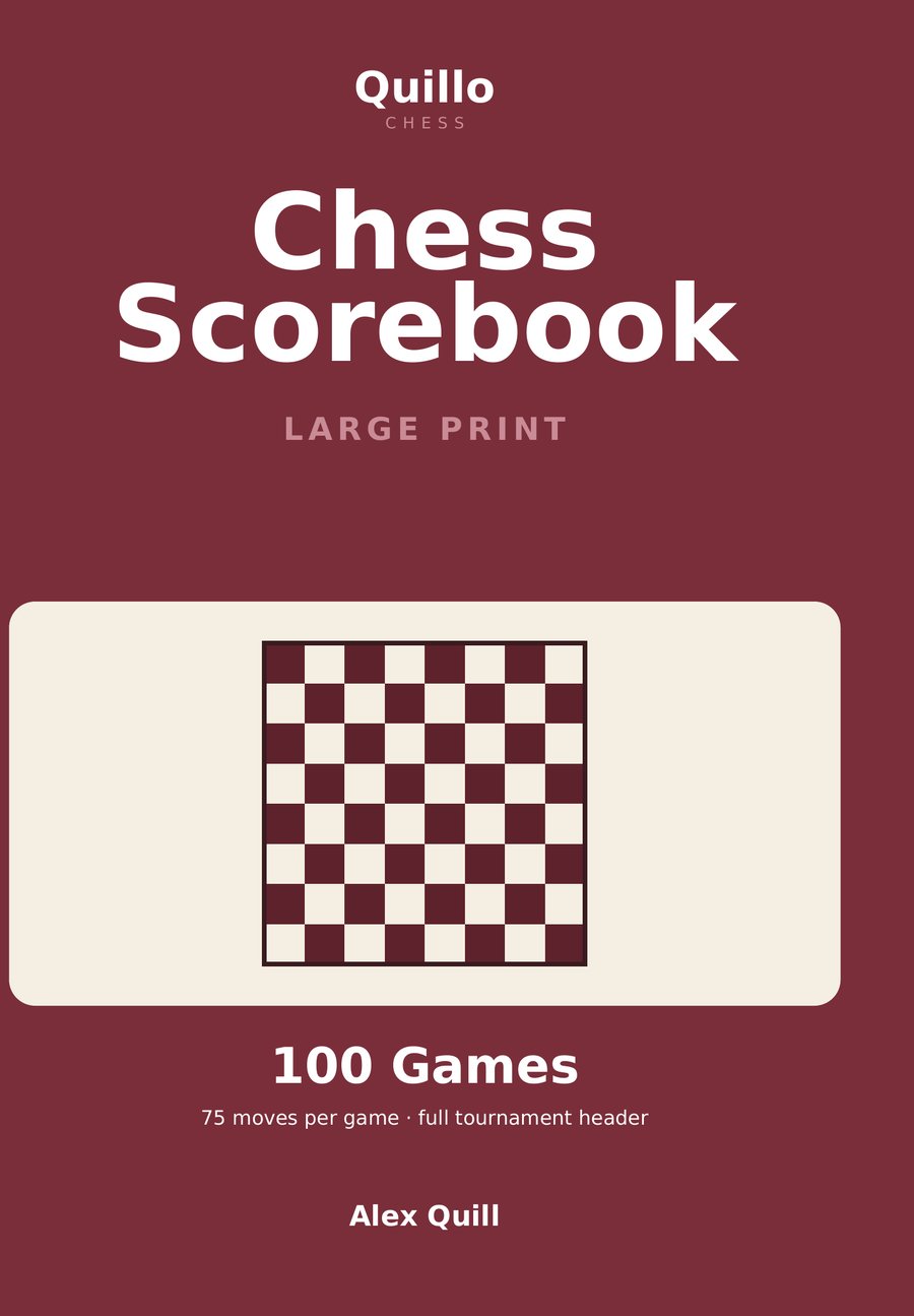 Chess Scorebook cover